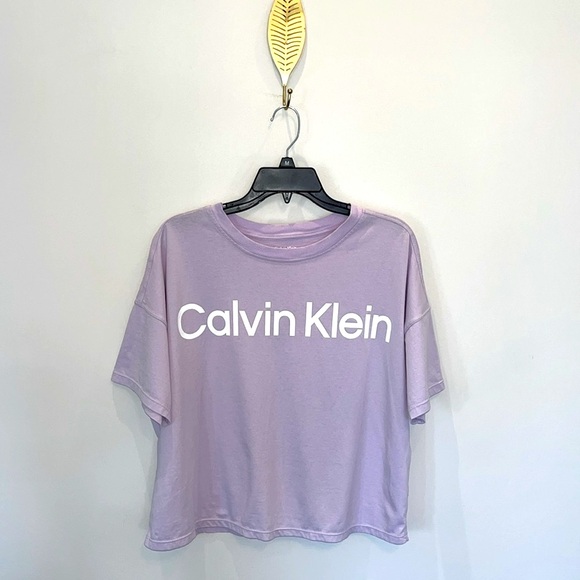 Calvin Klein Tops - ⬇️Calvin Klein Lavender Oversized T Shirt